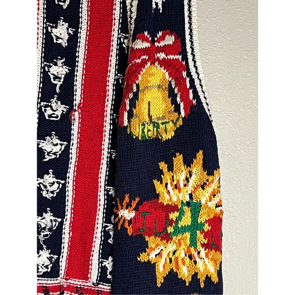Signature By Northern Isles American 4th Of July Hand Knit Sweater Vest M - Picture 2 of 8